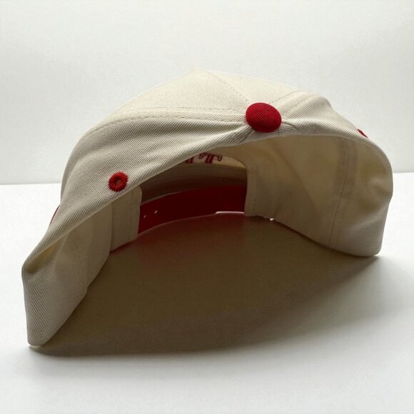 Been Doin’ This Embroidered Hat | Cream & Red Snapback - Picture 2 of 2